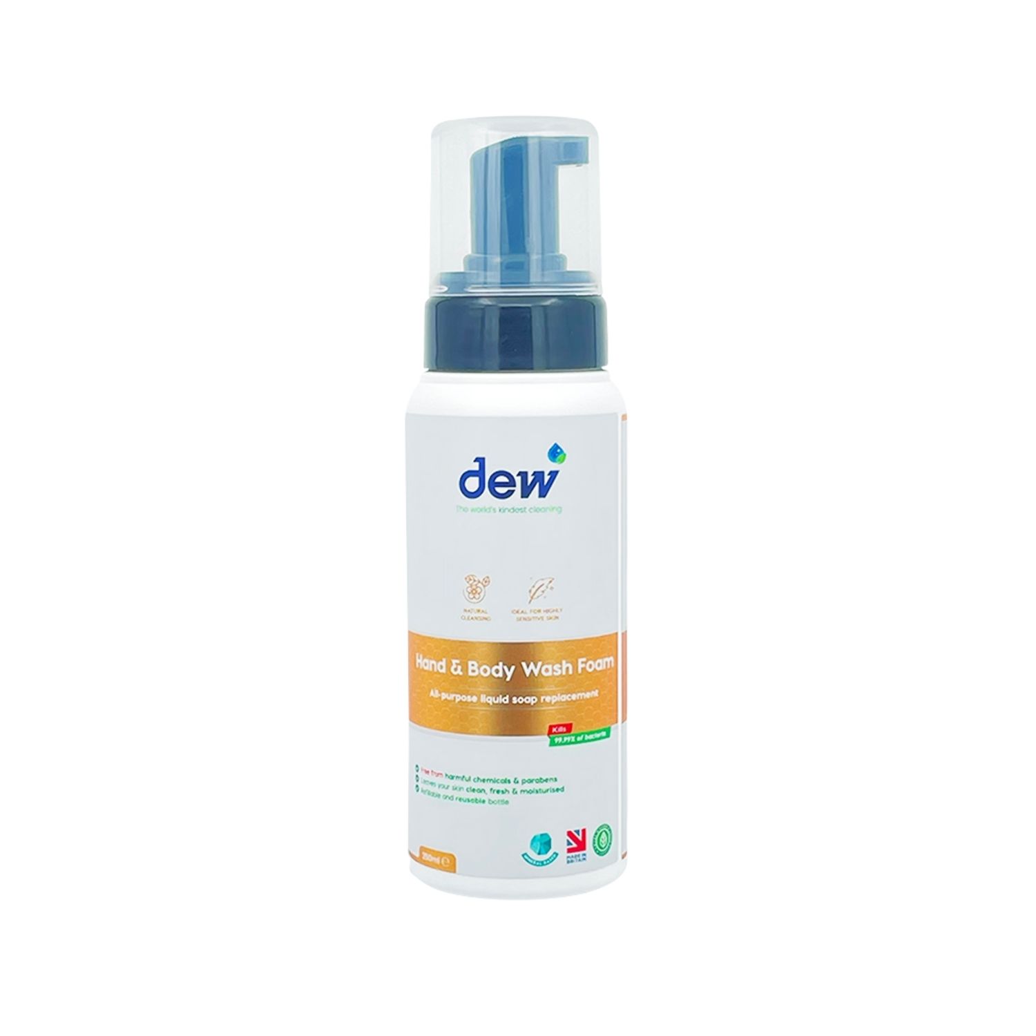 Dew Foam, Αφρόλουτρο Σώματος-Χεριών, Χωρίς Τοξικά Χημικά, Passion Fruit & Mango, 250ml