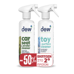 Dew Promo Pack,  Σετ Απολυμαντικό Παιχνιδιών & Καθαριστικό Καροτσιού και Παιδικού Καθίσματος Αυτοκινήτου