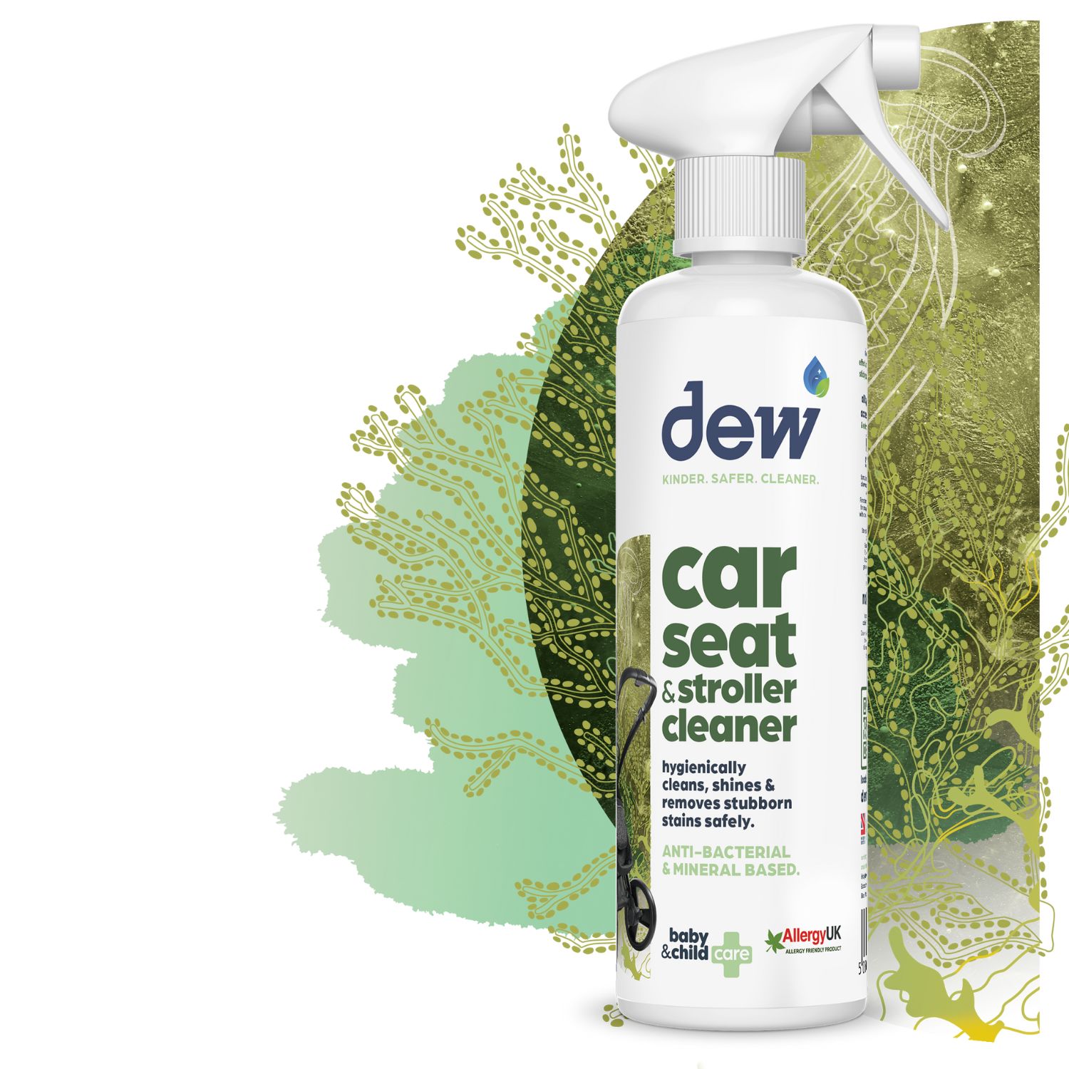 Dew Καθαριστικό-Απολυμαντικό Καροτσιού/ Καθίσματος Αυτοκινήτου, Χωρίς Τοξικά Χημικά, 500ml