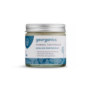 Georganics-Mineral Οδοντόκρεμα χωρίς Φθόριο, Plastic-free, με Μέντα, 60ml
