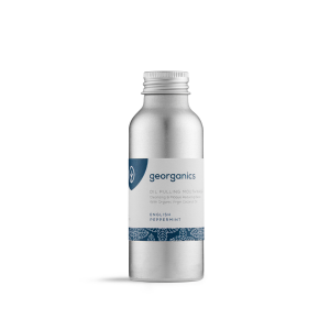 Georganics-Στοματικό διάλυμα Oil Pulling, Plastic-free, με Μέντα, 100ml