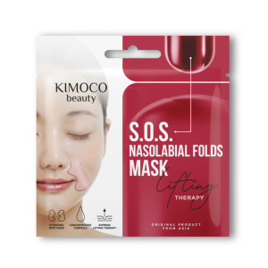 KIMOCO Beauty, S.O.S. Lifting Therapy, Μάσκα Hydrogel για τις Ρινοπαρειακές Ρυτίδες