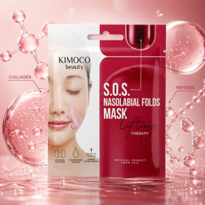 KIMOCO Korean Beauty, S.O.S. Lifting Therapy, Μάσκα Hydrogel για τις Ρινοπαρειακές Ρυτίδες