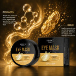 KIMOCO Korean Beauty-Μάσκα Ματιών για Σύσφιξη και Λάμψη με Κολλαγόνο και Χρυσό, 60τμχ