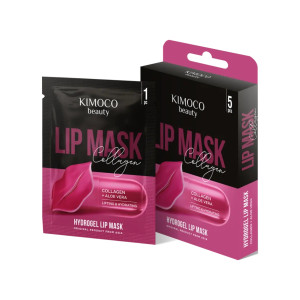 KIMOCO Beauty-Μάσκα Χειλιών για Σύσφιξη και Ενυδάτωση με Κολλαγόνο και Αλόη, 5τμχ