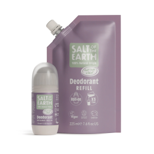 Salt of the Earth Vegan Αποσμητικό, Roll-On Refill, 225ml, Clary Sage & Mint