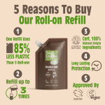 Salt of the Earth Vegan Αποσμητικό, Roll-On Refill, 225ml, Oud & Bergamot