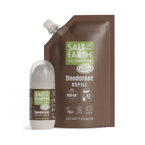 Salt of the Earth Vegan Αποσμητικό, Roll-On Refill, 225ml, Oud & Bergamot