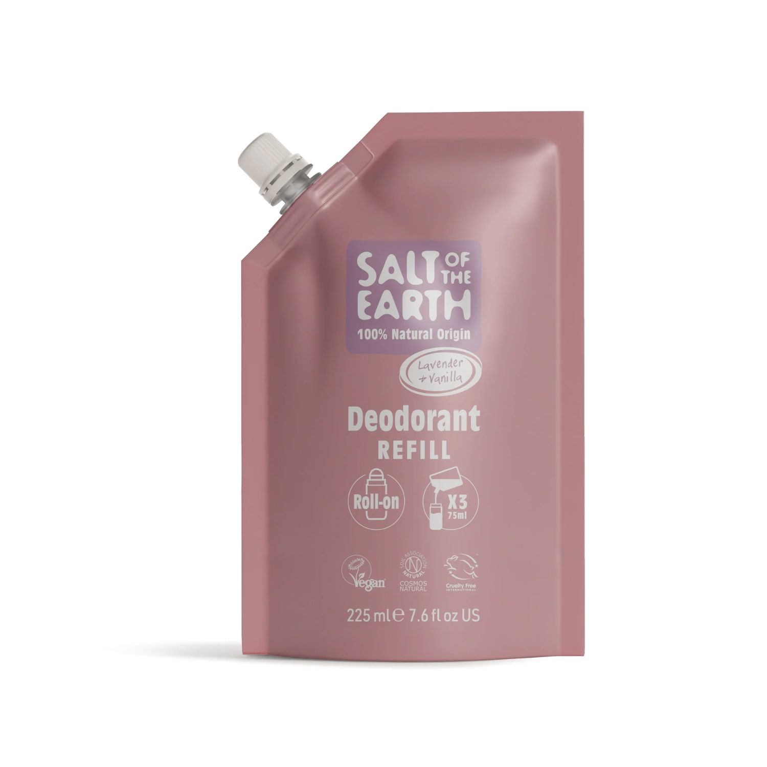 Salt of the Earth Vegan Αποσμητικό, Roll-On Refill, 225ml, Lavender & Vanilla