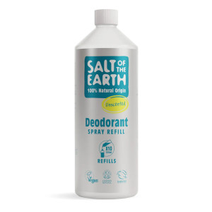 SaltoftheEarth Vegan Αποσμητικό, Spray Refill 1000ml, Χωρίς Άρωμα