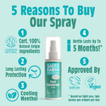 Salt of the Earth, Vegan Αποσμητικό Spray Ποδιών, Peppermint /Tea Tree, 100ml
