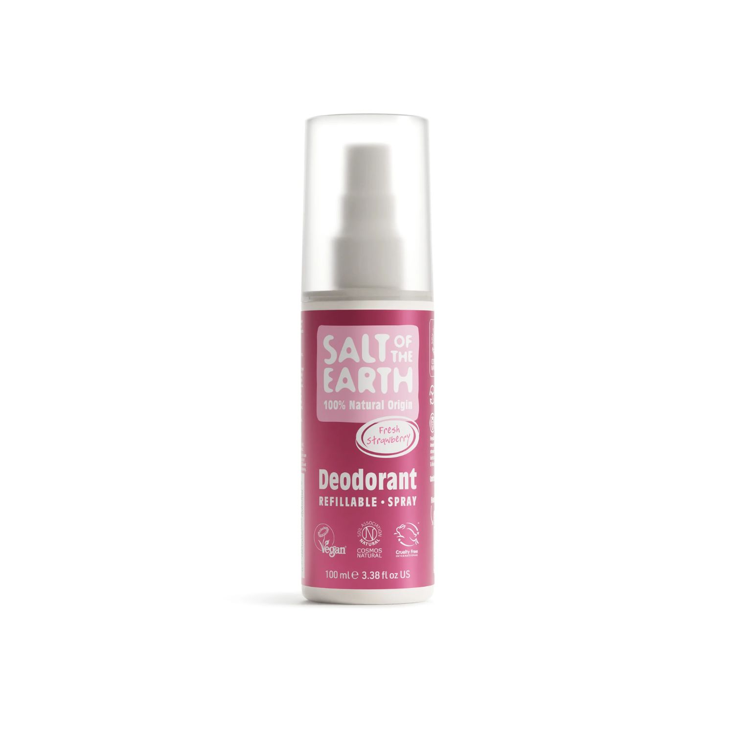 Salt of the Earth, Vegan Αποσμητικό, Spray 100ml, Fresh Strawberry