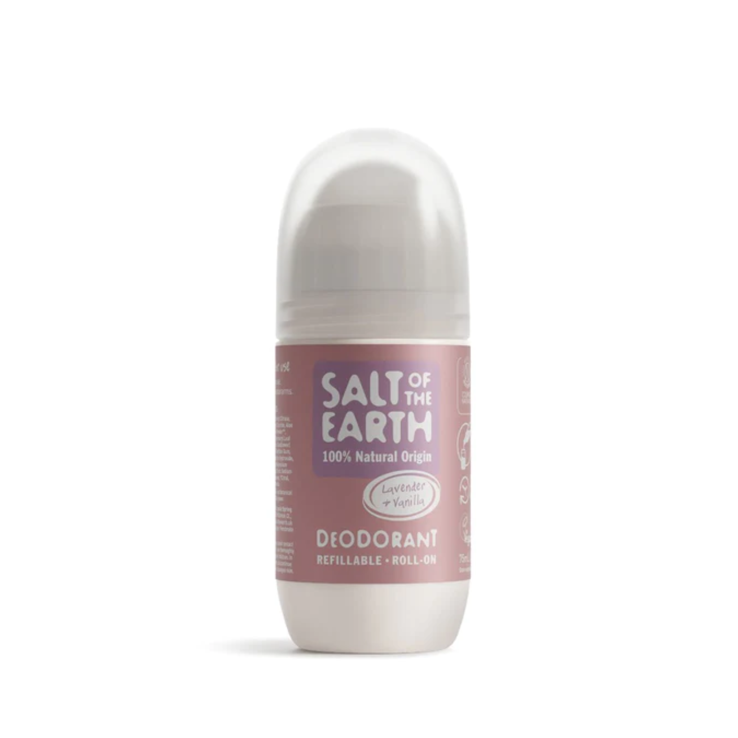 Salt of the Earth, Vegan Αποσμητικό, Επαναγεμιζόμενο Roll-On 75ml, Lavender/Vanilla