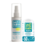 Salt of the Earth Promo Pack, Επαναγεμιζόμενο Spray Χωρίς Άρωμα & Κρύσταλλος 50g