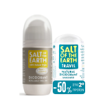 Salt of the Earth Promo Pack, Επαναγεμιζόμενο Roll-On 75ml Amber-Sandalwood & Κρύσταλλο 50g