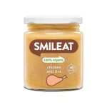 Smileat, Έτοιμο Γεύμα σε βαζάκι, Βιολογικής Προέλευσης, με έξτρα Παρθένο Ελαιόλαδο, Κοτόπουλο με Ρύζι, Χωρίς Γλουτένη, 230γρ