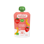 Smileat, Πουρές Φρούτων σε Pouch Βιολογικής Προέλευσης, Μπανάνα-Φράουλα, Χωρίς Γλουτένη 100γρ