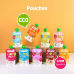 Smileat, Πουρές Φρούτων σε Pouch, Βιολογικής Προέλευσης, Γιαούρτι και Raspberry, Χωρίς Γλουτένη, 100gr
