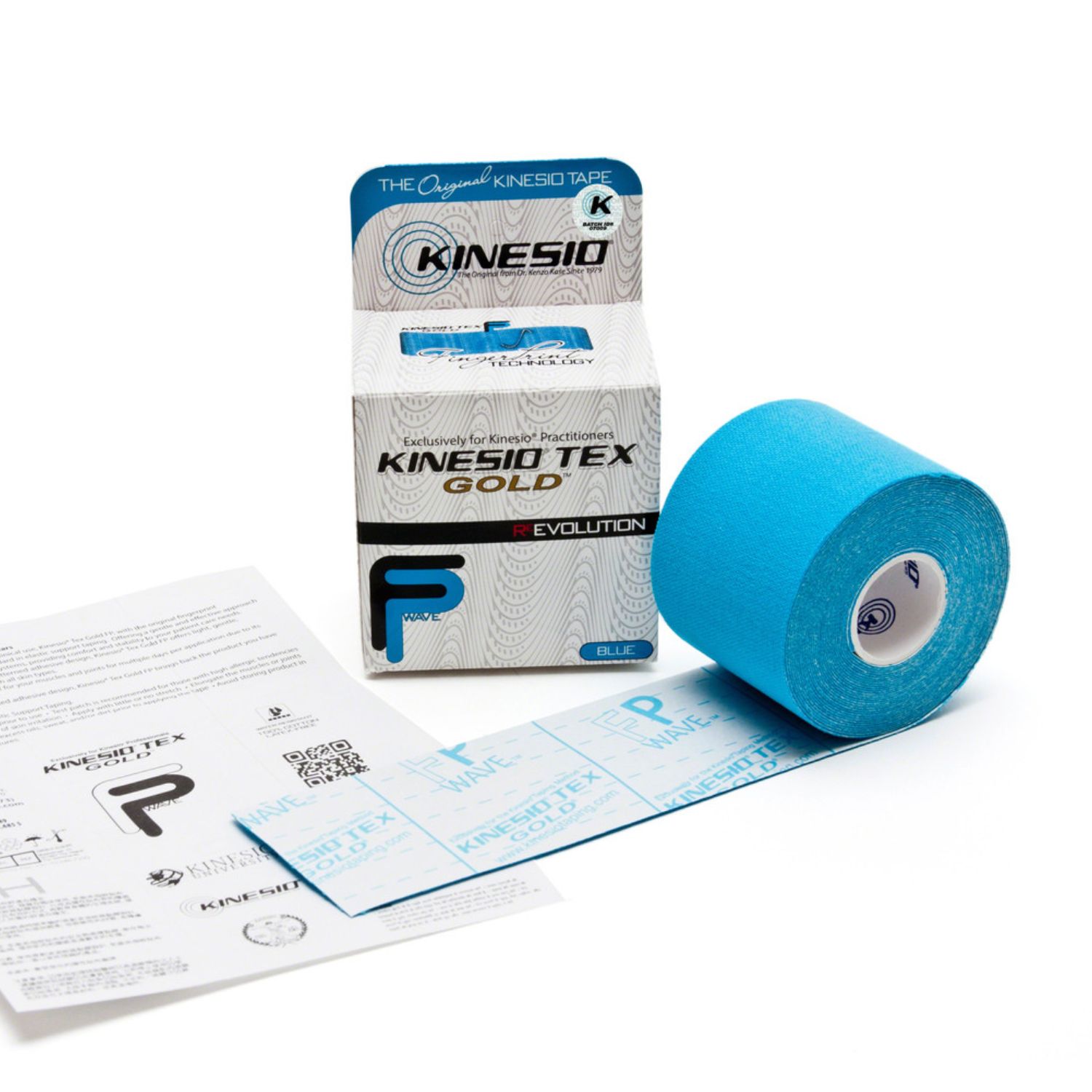 Αυθεντική Ταινία Kinesio® Tape FingerPrint Gold, μπλε