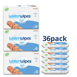 JUMBO Value Pack, WaterWipes, 100% Plastic-free Άοσμα Μωρομάντηλα, 99.9% Νερό, Ηλικίες 0+, 2.160 Μαντηλάκια (36πακ/60τμχ)