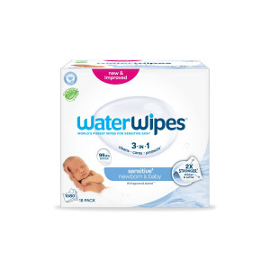 ΝΕΑ WaterWipes Sensitive+, Πακέτο Προσφοράς 18x60 Μαντηλάκια
