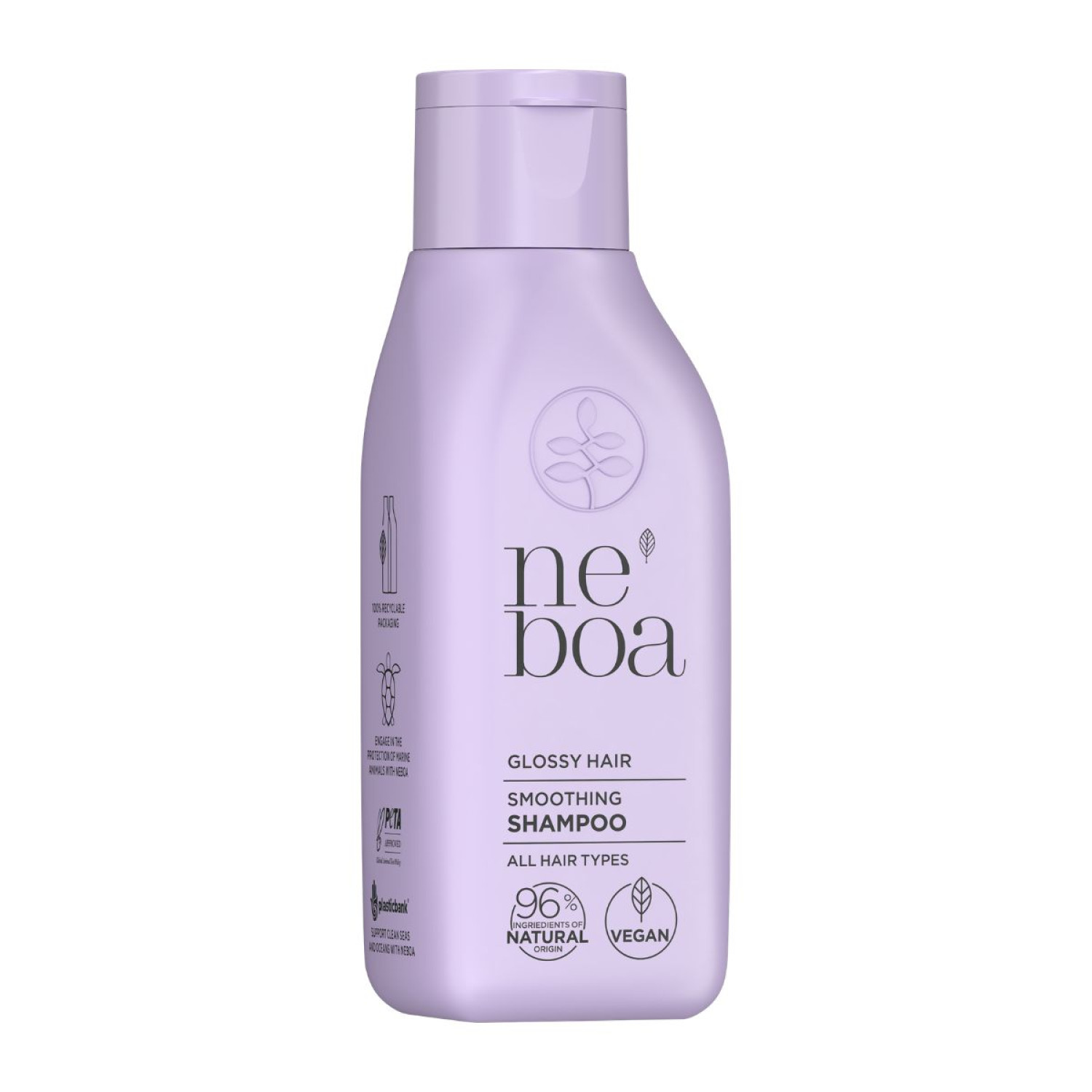 Neboa, Mini Size, Glossy Hair-Σαμπουάν Λείανσης και Λάμψης, για όλους τους τύπους μαλλιών,100 ml