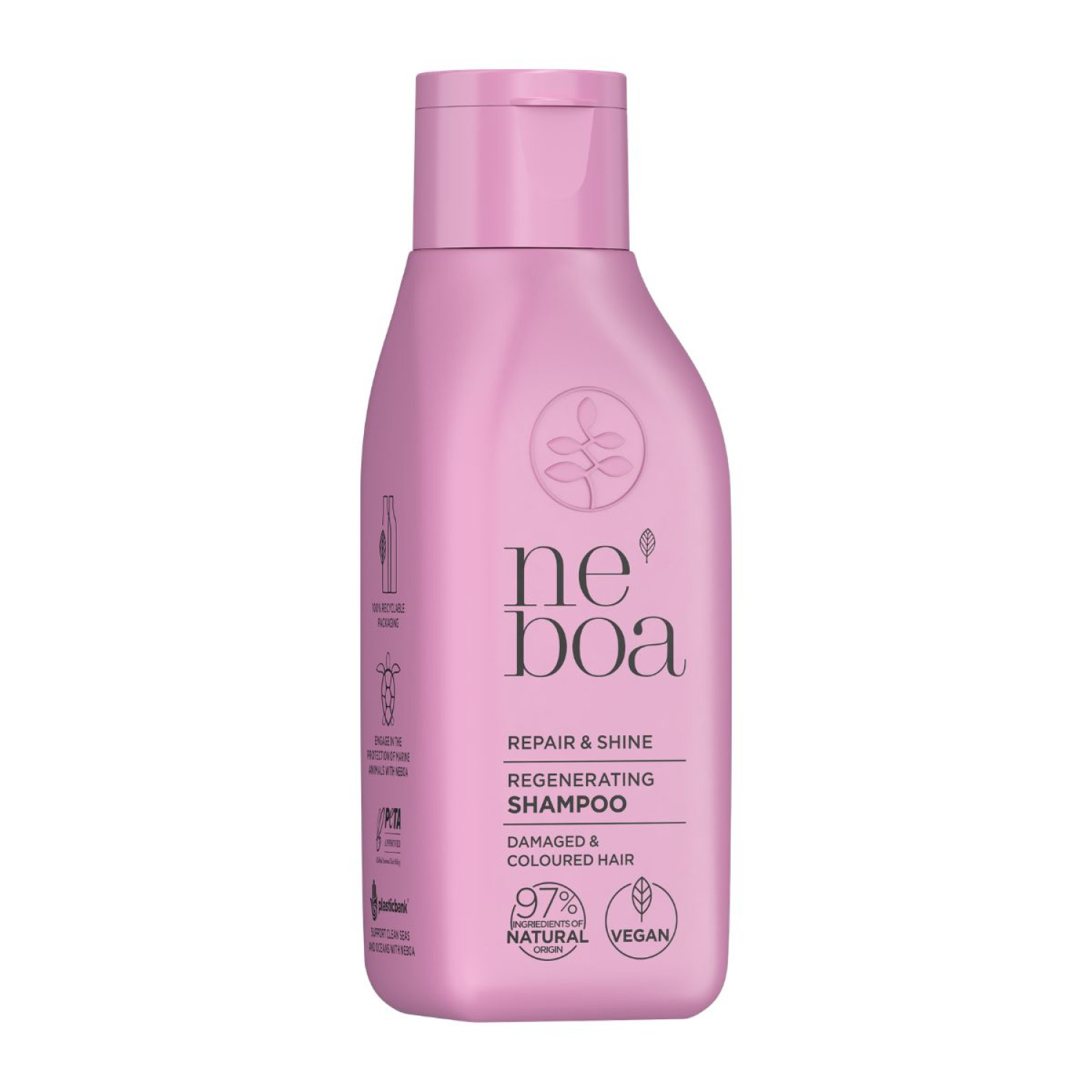 Neboa, Mini Size, Repair & Shine, Αναζωογονητικό Σαμπουάν για Ταλαιπωρημένα και Βαμμένα Μαλλιά, 100m