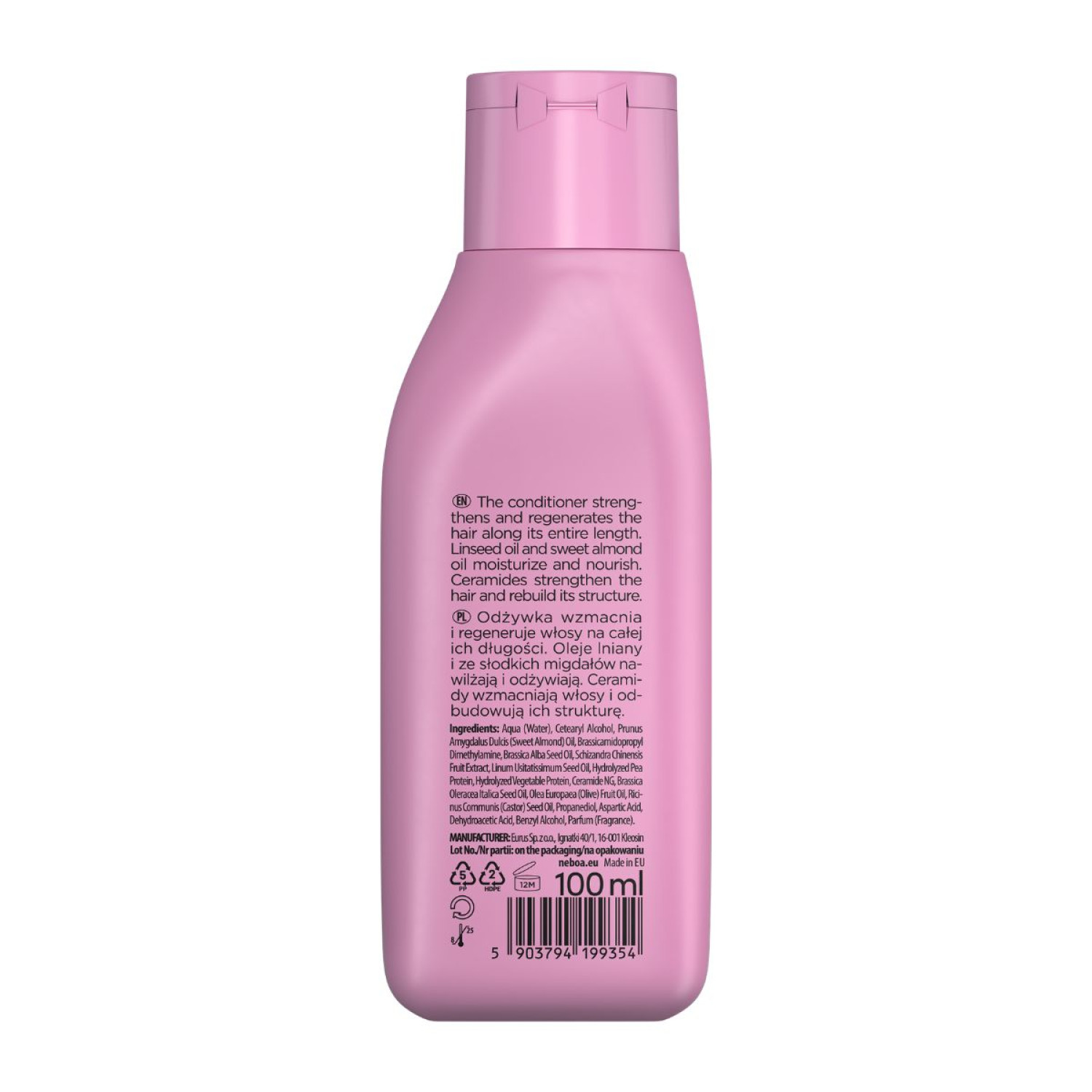 Neboa, Mini Size, Repair & Shine, Αναζωογονητικό Conditioner για Ταλαιπωρημένα και Βαμμένα Μαλλιά, 100m